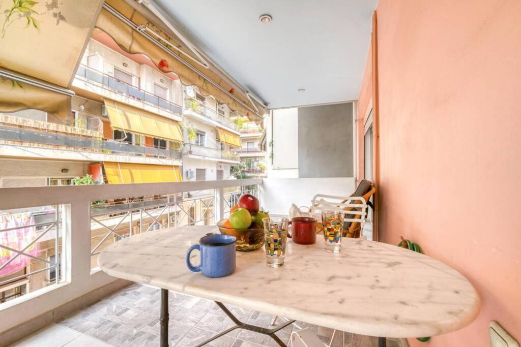 Spacious Family Flat Near Parthenon Free Parking Atenas Exterior foto